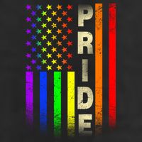 American Gay Pride Rainbow Flag 7 Panel Mesh Trucker Snapback Hat