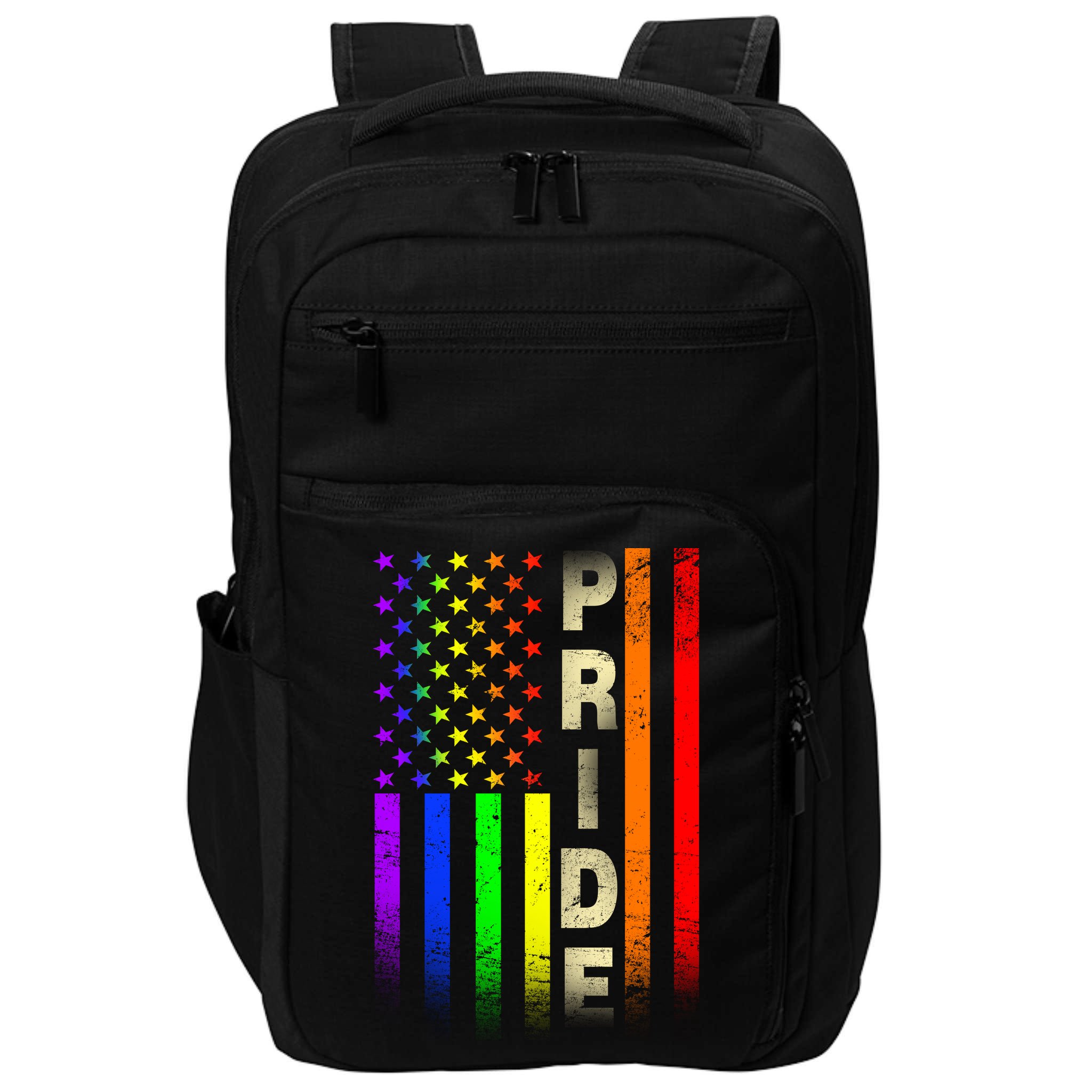 American Gay Pride Rainbow Flag Impact Tech Backpack