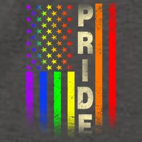 American Gay Pride Rainbow Flag Vector Backpack