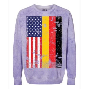 American German Flag Colorblast Crewneck Sweatshirt