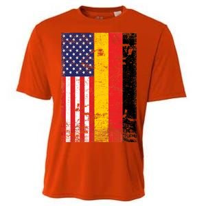 American German Flag Cooling Performance Crew T-Shirt