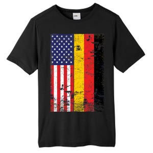 American German Flag Tall Fusion ChromaSoft Performance T-Shirt