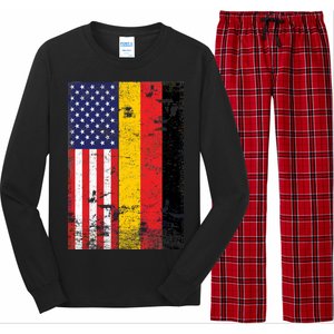 American German Flag Long Sleeve Pajama Set