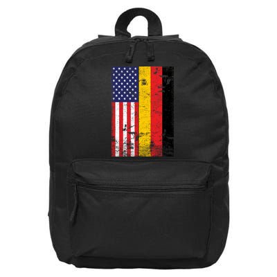 American German Flag 16 in Basic Backpack