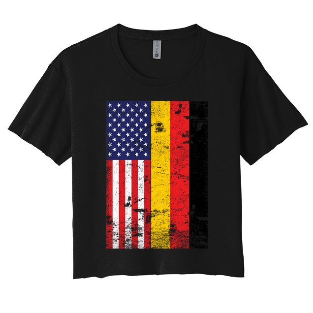American German Flag Crop Top