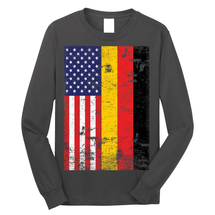 American German Flag Long Sleeve Shirt