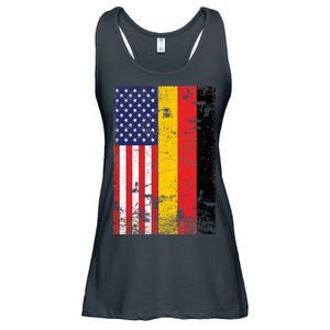 American German Flag Ladies Essential Flowy Tank