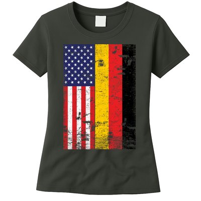 American German Flag Womens T-Shirt
