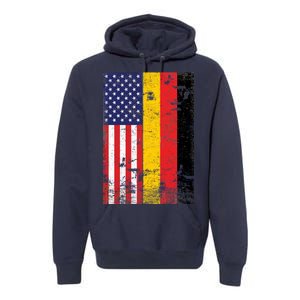 American German Flag Premium Hoodie