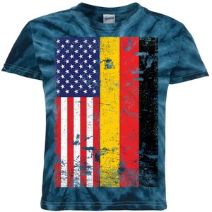 American German Flag Kids Tie-Dye T-Shirt