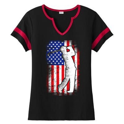 American Golf Flag Ladies Halftime Notch Neck Tee