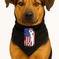 American Golf Flag USA-Made Doggie Bandana