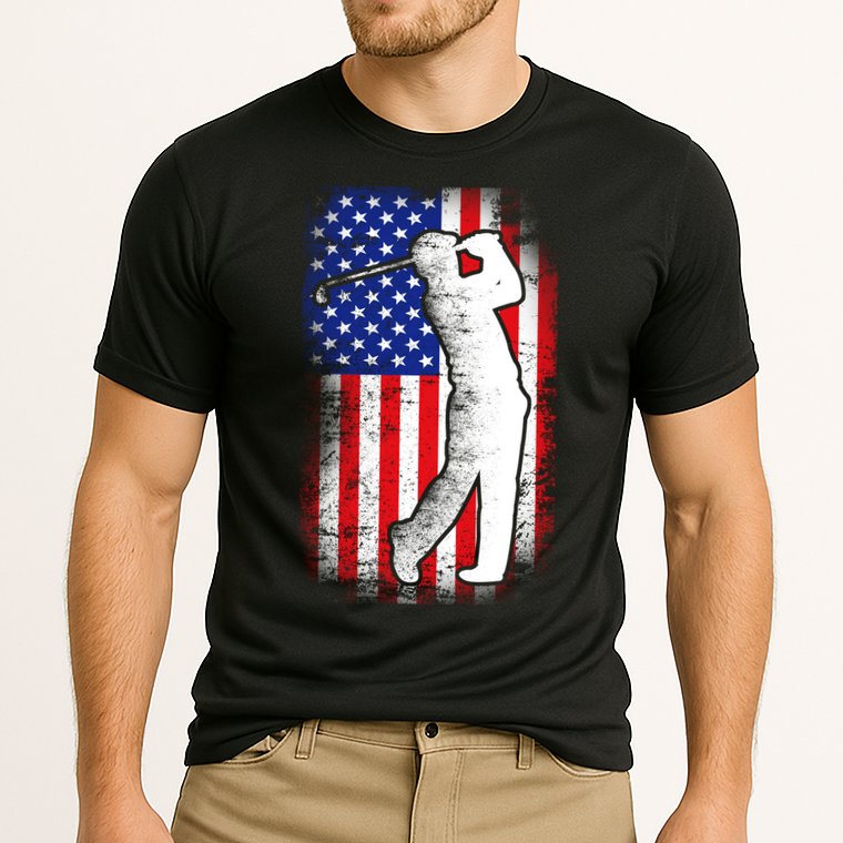 American Golf Flag Cooling Performance Crew T-Shirt