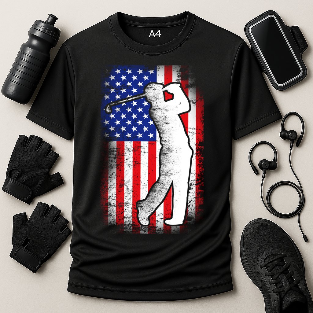 American Golf Flag Cooling Performance Crew T-Shirt