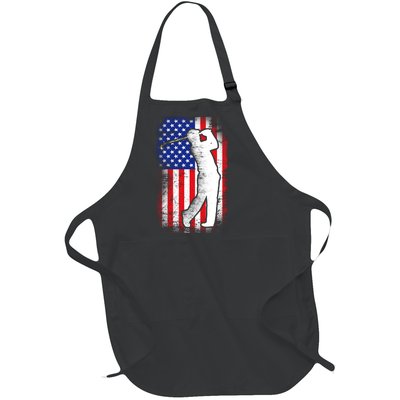 American Golf Flag Full-Length Apron With Pockets