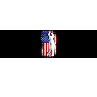 American Golf Flag Bumper Sticker