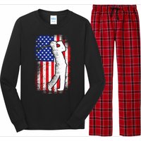 American Golf Flag Long Sleeve Pajama Set