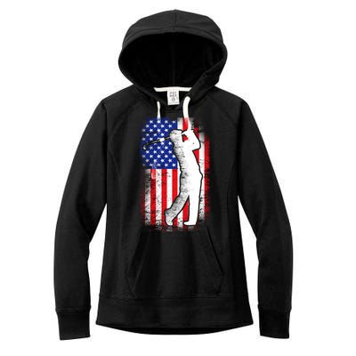 American Golf Flag Women's Fleece Hoodie