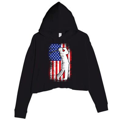 American Golf Flag Crop Fleece Hoodie