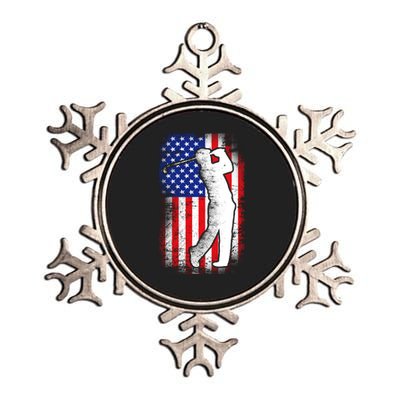 American Golf Flag Metallic Star Ornament