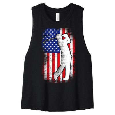 American Golf Flag Women's Racerback Cropped Tank