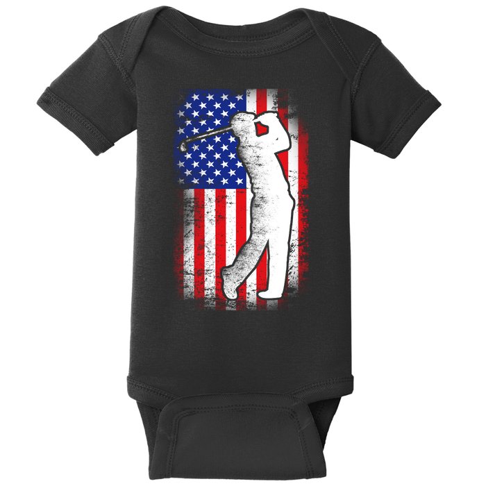 American Golf Flag Baby Bodysuit