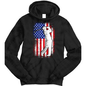 American Golf Flag Tie Dye Hoodie