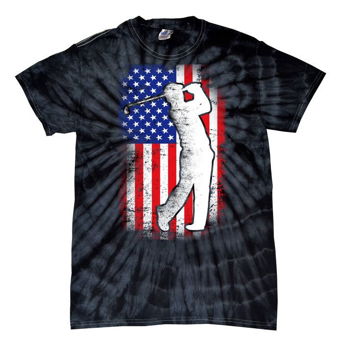 American Golf Flag Tie-Dye T-Shirt