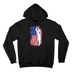 American Golf Flag Tall Hoodie