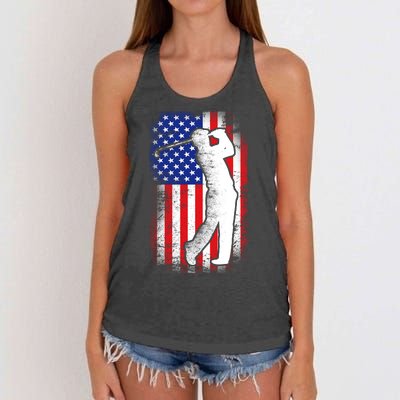 American Golf Flag Women's Knotted Racerback Tank