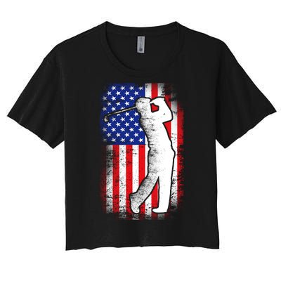 American Golf Flag Women's Crop Top Tee