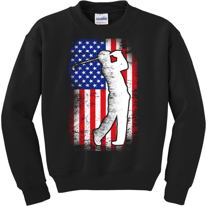 American Golf Flag Kids Sweatshirt