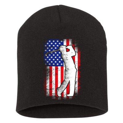 American Golf Flag Short Acrylic Beanie