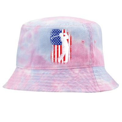 American Golf Flag Tie-Dyed Bucket Hat