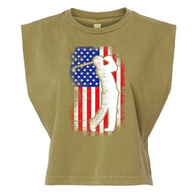 American Golf Flag Garment-Dyed Women's Muscle Tee