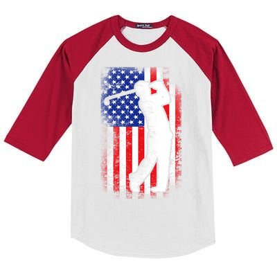 American Golf Flag Kids Colorblock Raglan Jersey