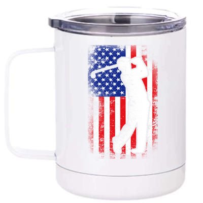 American Golf Flag 12 oz Stainless Steel Tumbler Cup