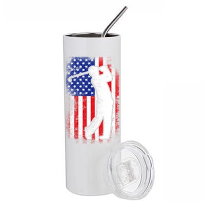 American Golf Flag Stainless Steel Tumbler