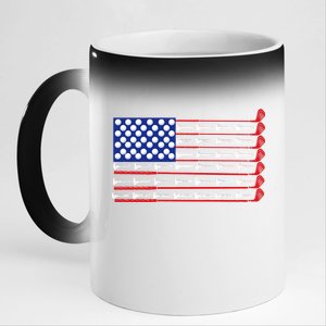 American Golf USA Flag 11oz Black Color Changing Mug