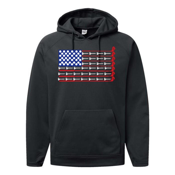 American Golf USA Flag Performance Fleece Hoodie