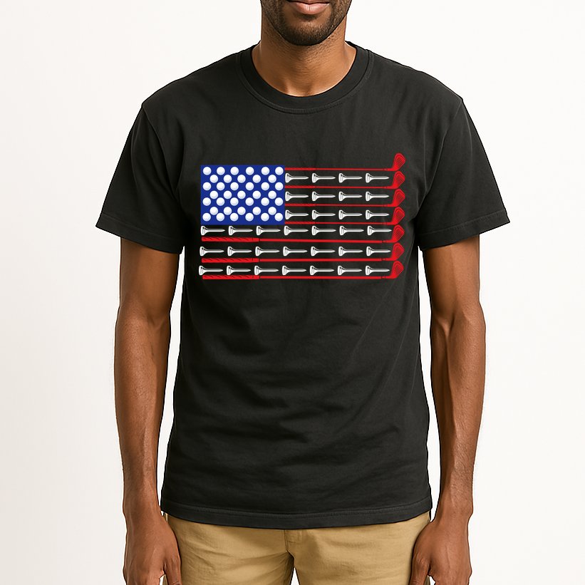 American Golf USA Flag Tall T-Shirt