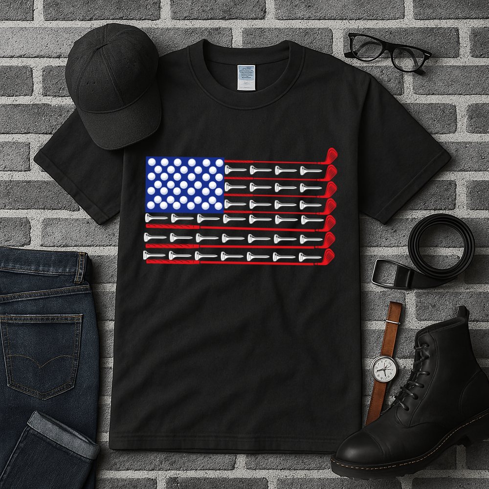 American Golf USA Flag Tall T-Shirt