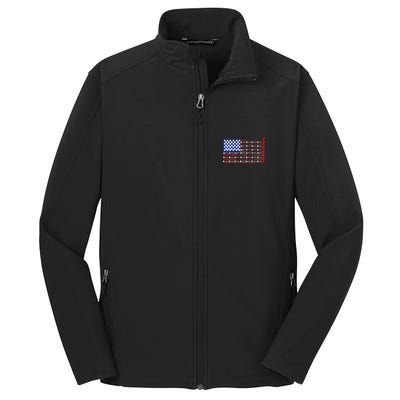 American Golf USA Flag Core Soft Shell Jacket