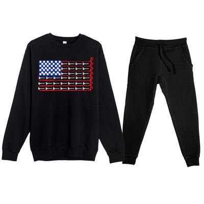 American Golf USA Flag Premium Crewneck Sweatsuit Set