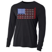 American Golf USA Flag Cooling Performance Long Sleeve Crew