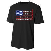 American Golf USA Flag Performance Sprint T-Shirt