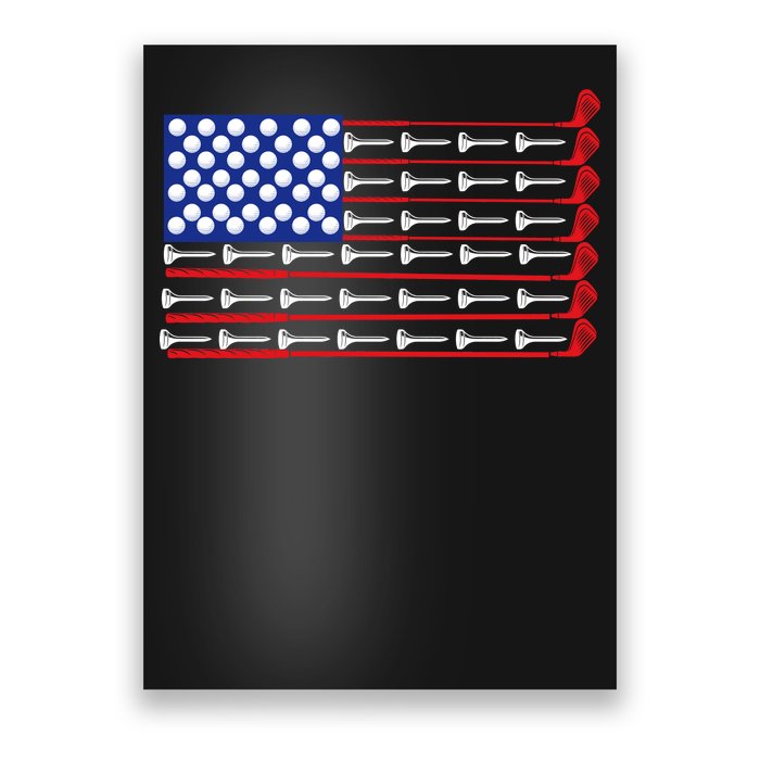 American Golf USA Flag Poster