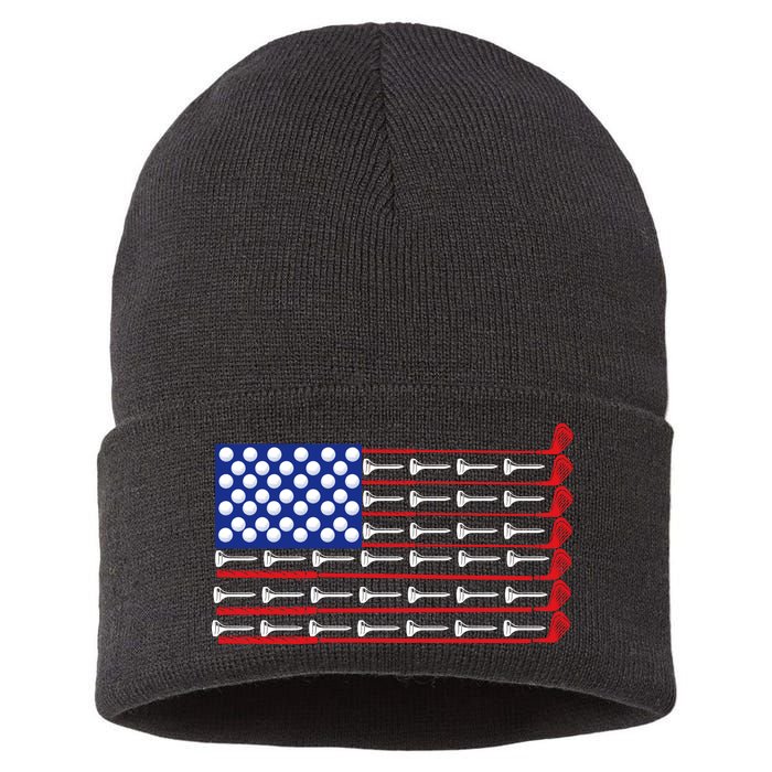 American Golf USA Flag Sustainable Knit Beanie