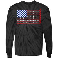 American Golf USA Flag Tie-Dye Long Sleeve Shirt