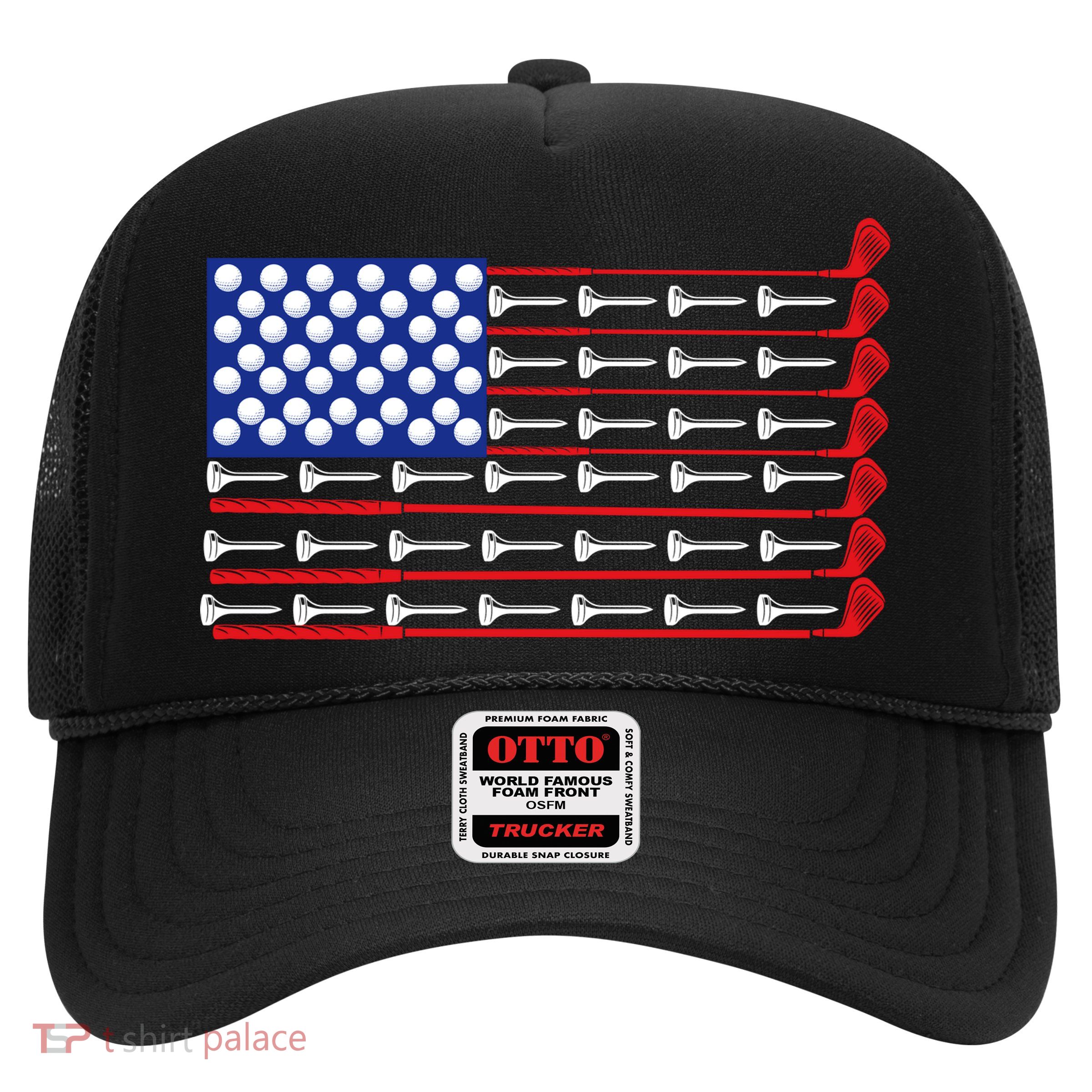 American Golf USA Flag Trucker Hat